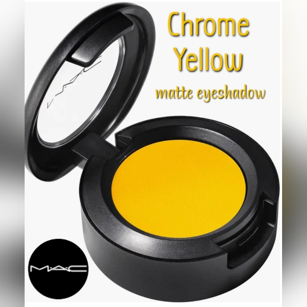 MAC Cosmetics Chrome Yellow Matte Eyeshadow Brand New In Box Authentic
